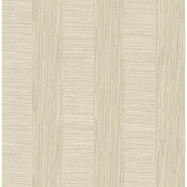 Decorline Intrepid Bone Textured Stripe Bone Wallpaper Sample