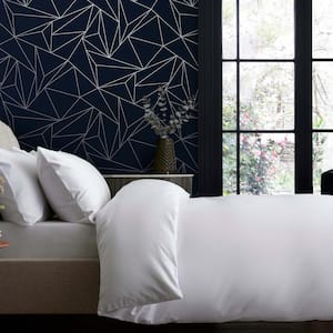 NEXT Scatter Geo Navy Removable Non-Woven Paste the Wall Wallpaper