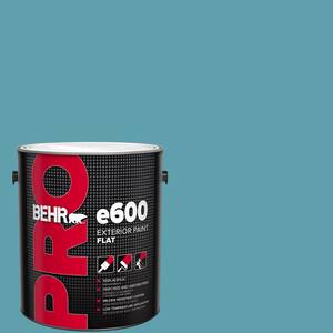 1 gal. #BIC-53 Turquoise Flat Exterior Paint