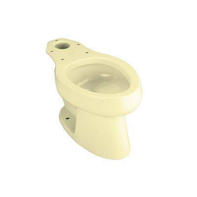 KOHLER Wellworth Elongated Toilet Bowl Only Less Seat in Sunlight-DISCONTINUED