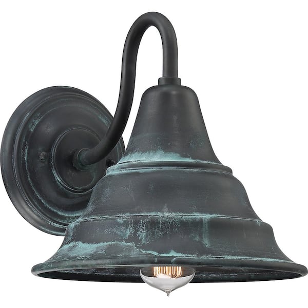 Quoizel Carmel 1-Light Aged Verde Outdoor Wall Lantern Sconce