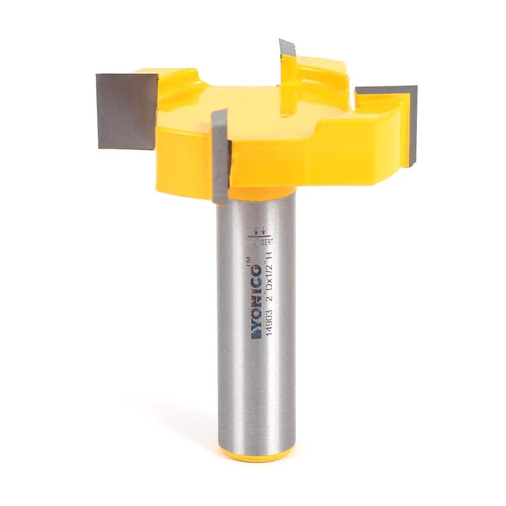 Yonico Spoilboard Surfacing 2 in. Dia. 1/2 in. Shank Carbide Tipped Router  Bit 14903 - The Home Depot