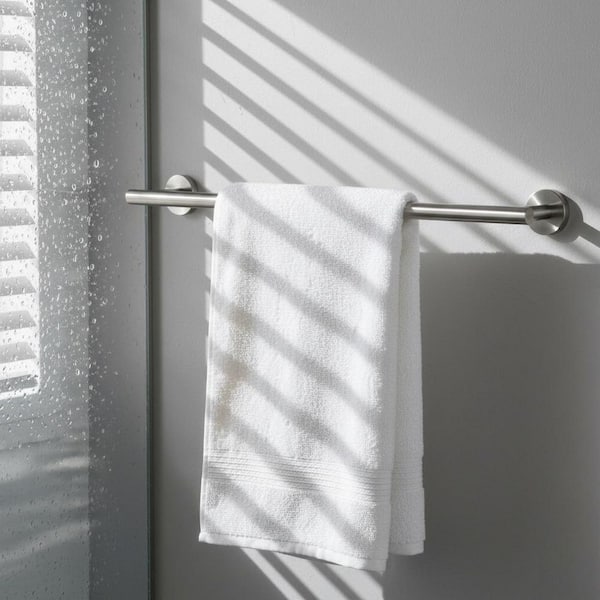 20 in. Wall Mount Towel Bar Bath Hardware Accessory in Brushed Nickel