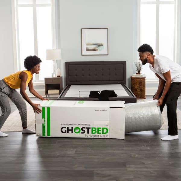 GhostBed Eco Breeze 12 in. Twin XL Firm Gel Memory Foam Smooth Top