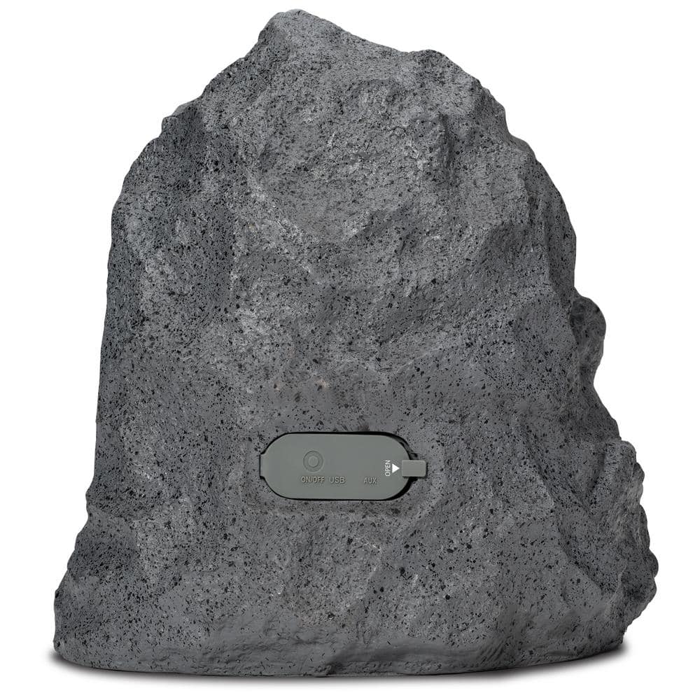 Gray Waterproof Bluetooth Outdoor Rock Speaker Set