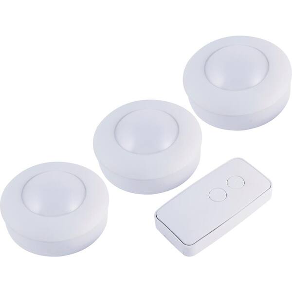 Energizer Wireless Remote Control Puck Lights (3-Pack)