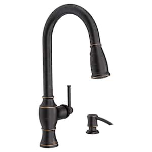 Marchand Single Handle Pull-Down Sprayer Kitchen Faucet in Legacy Bronze