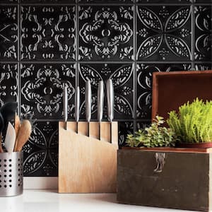 Trend Black 8 in. x 8 in. Ceramic Wall Tile (9.24 sq. ft./Case)