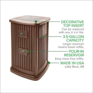 Whole House 3.5 Gal. Pedestal Evaporative Humidifier for 2400 sq. ft.