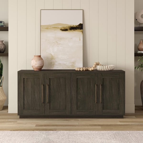 Tillman Alder Brown MDF 68 in. Buffet Table