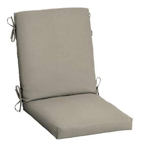 earthFIBER Outdoor Dining Chair Cushion 20 in. x 20 in., Sandbar Taupe Texture