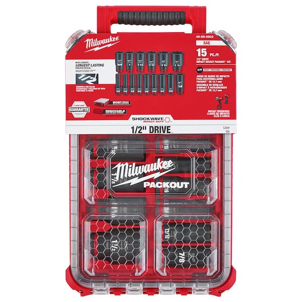 Milwaukee SHOCKWAVE Impact-Duty 1/2 in. Drive SAE Deep Well Impact