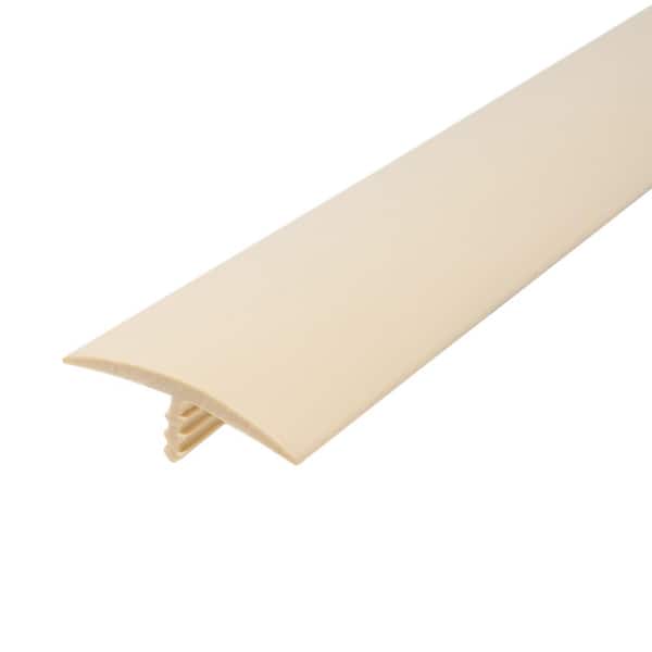 Outwater 1-1/4 in. Beige Flexible Polyethylene Center Barb Hobbyist Pack Bumper Tee Moulding Edging 12 ft. long Coil