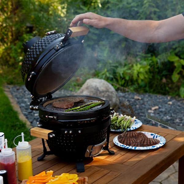 Ceramic smoker grill best sale