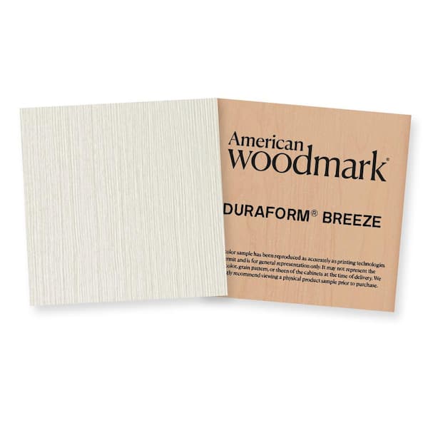 American Woodmark 3-3/4-in. W x 3-3/4-in. D Finish Chip Cabinet Color Sample in Duraform Breeze