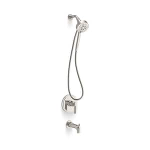 Torrington Single Handle 3-Spray Tub and Shower Faucet 1.75 GPM in. Vibrant Polished Nickel (Valve Included)