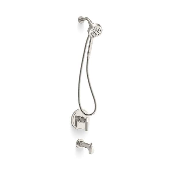 KOHLER Torrington Single Handle 3-Spray Tub and Shower Faucet 1.75 GPM in. Vibrant Polished Nickel (Valve Included)