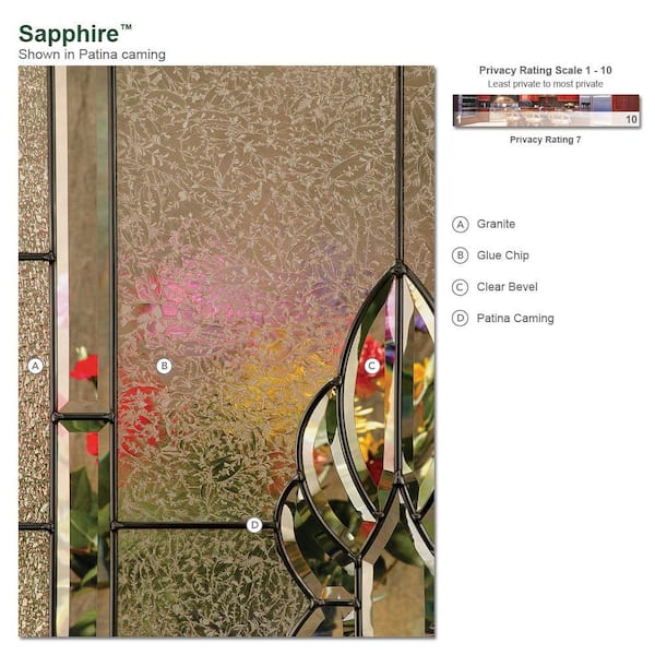 37.5 in. x 81.625 in. Sapphire Patina Full Lite Unfinished Smooth Right-Hand Inswing Fiberglass Prehung Front Door 37.5 in. x 81.625 in. Sapphire Patina Full Lite Unfinished Smooth Right-Hand Inswing Fiberglass Prehung Front Door