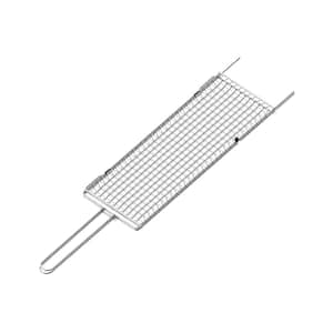 18 IN X 7 IN GRILL BASKET - SS WIRE - POLISHE