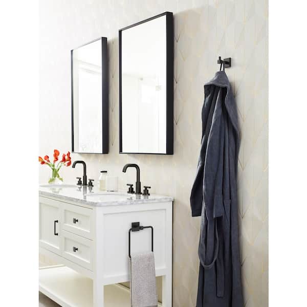 Appoint 7-1/16 in. (179 mm) L Towel Ring in Matte Black