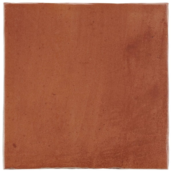 Sienna Terracotta Canyon 8.85 in. x 0.43 in. Matte Porcelain Floor and Wall Tile Sample