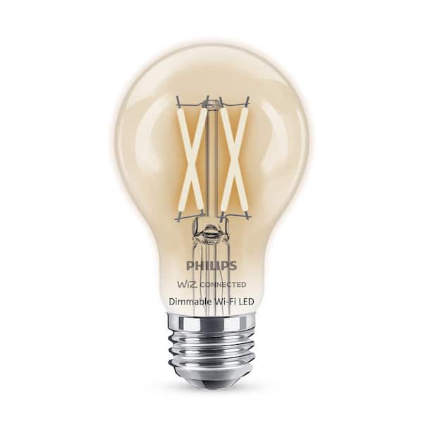 Philips Soft White A19 LED 40W Equivalent Dimmable Smart Wi-Fi Wiz Connected Wireless Light Bulb