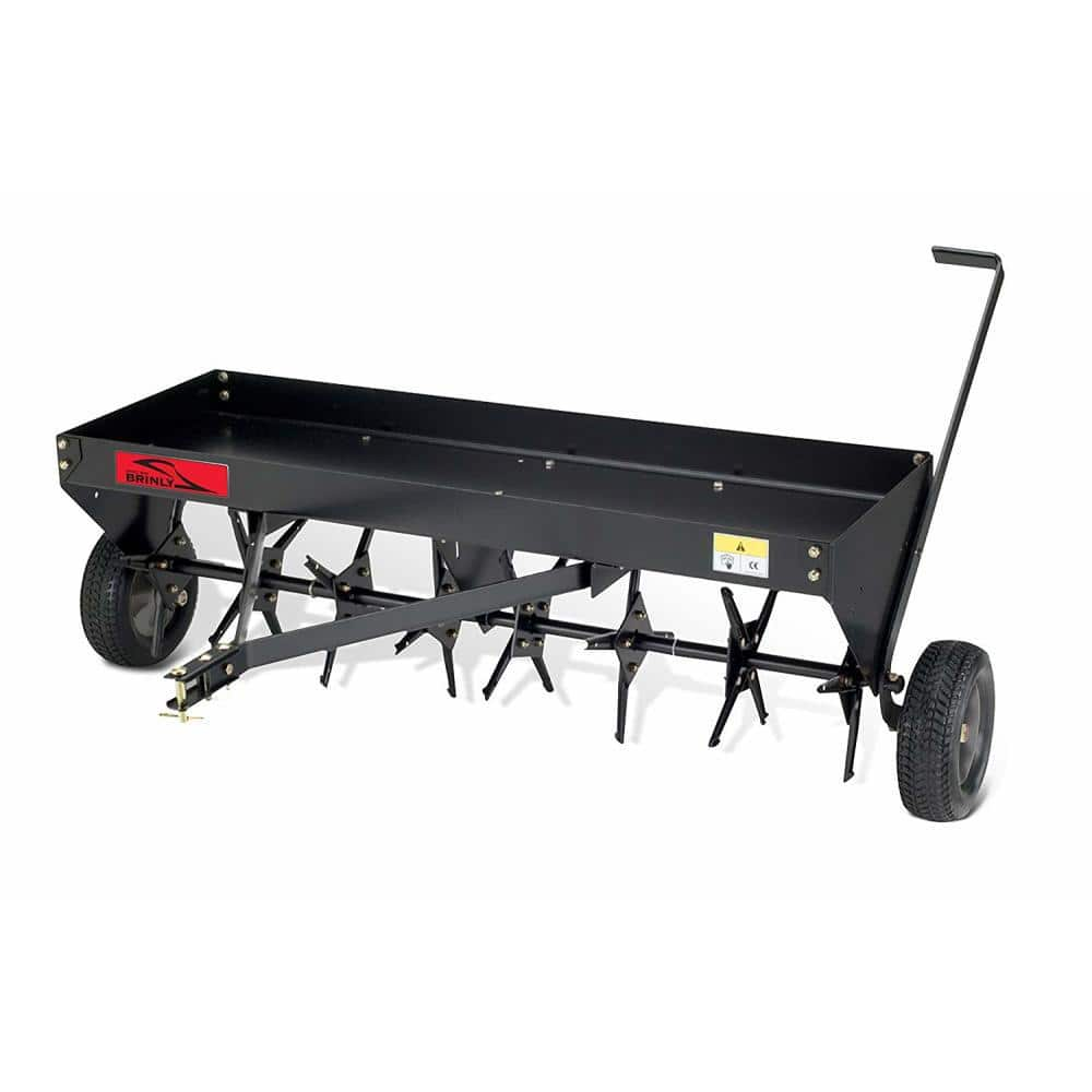 Brinly Hardy 48 In Tow Behind Plug Aerator For Lawn Tractors And Zero   Brinly Hardy Core Aerators Pa 48bh 64 1000 