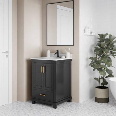 Black - 24 Inch Vanities - Bathroom Vanities - Bath - The Home Depot