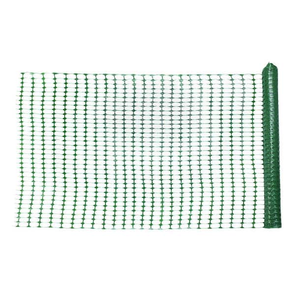Mutual Industries 1/4 in. x 4 ft. x 100 ft. Green Warning Barrier Safety Fence