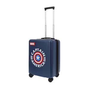 Marvel Captain America 22 .5 in. Blue Carry-On Luggage Suitcase