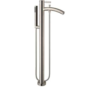 Taron Single-Handle Freestanding Tub Faucet in Brushed Nickel