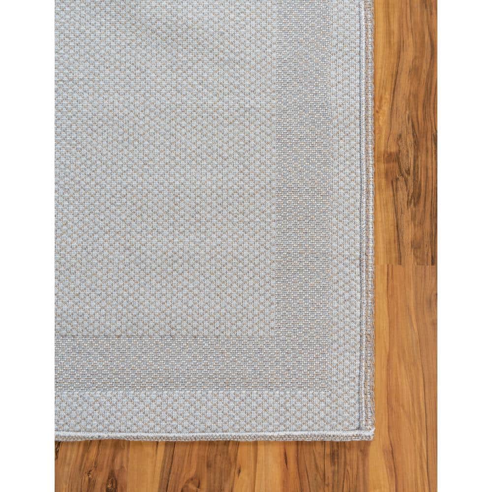 Decatur Taupe Trellis Runner Rug 2'2" x 6'0" with Easy Care Features