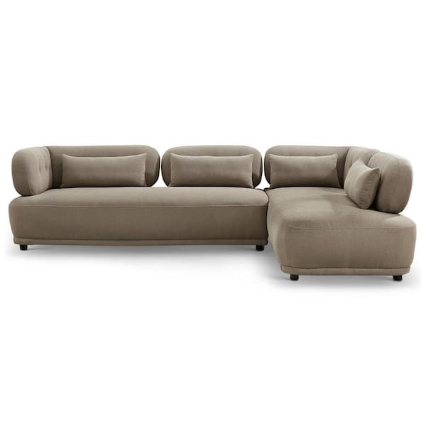 116 inch Velvet Fabric Modular Sectional Sofa, Symmetrical Sofa