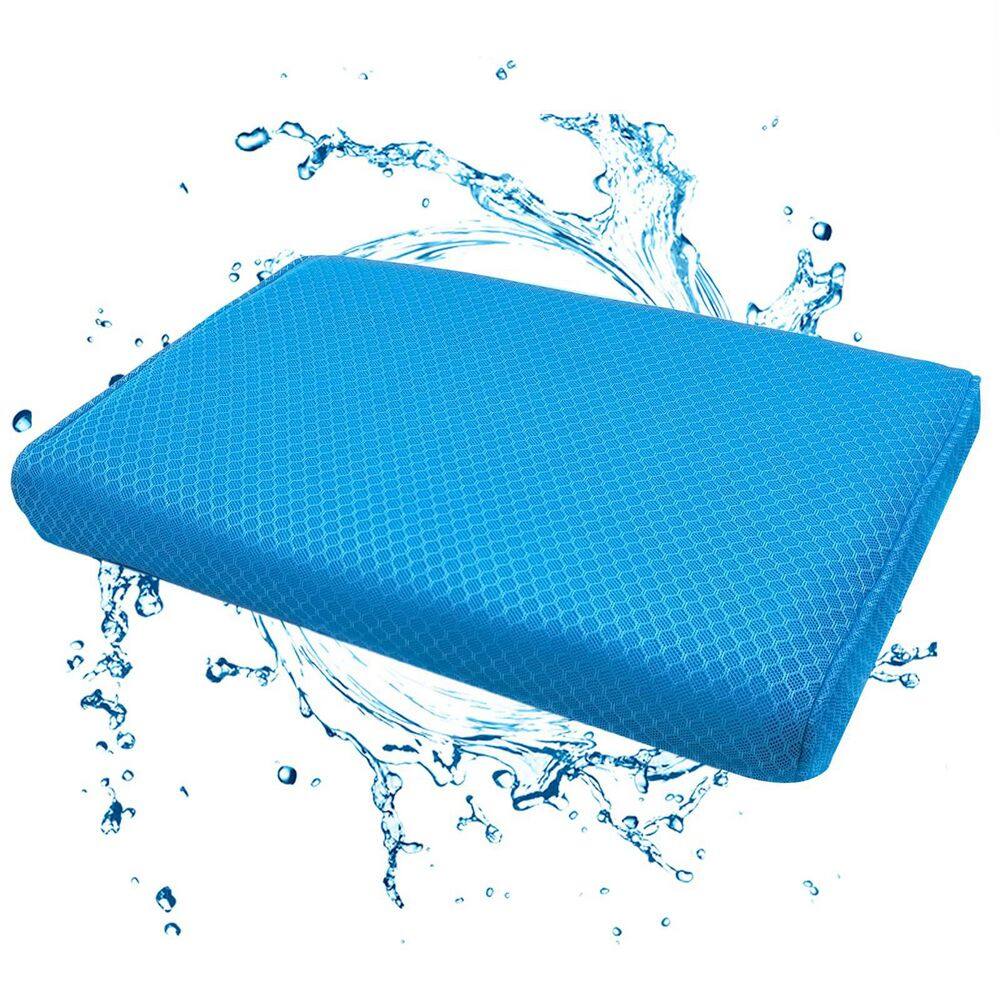 15.7 in. L x 11.8 in. W x 2 in. H 3D Mesh Non-Slip Rectangular Shower Seat Cushion for Benches Bathtubs Saunas in Blue price history on PriceWatchPro