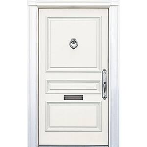 Express Yourself 1 qt. Satin Hopeful White Water-Based Front Door Paint