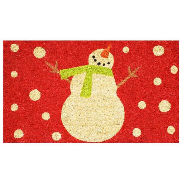 Calloway Mills Holiday Snowman 29 in. x 17 in. Coir and Vinyl Door Mat