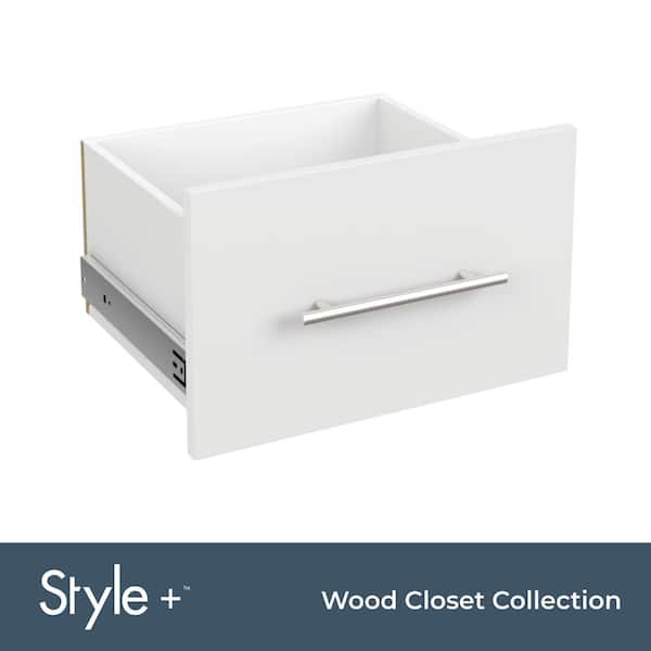 ClosetMaid Style+ 10 in. x 17 in. White Modern Drawer Kit for 17 in. W Style+ Tower