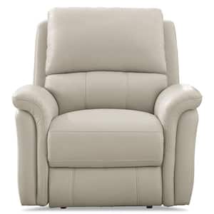 Erindale Vanilla Top Grain Leather Zero Gravity Recliner with Power Headrest and Built-in USB Type A and C Ports