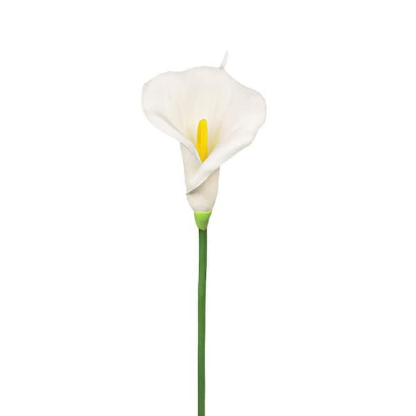 30 in. Cream White Artificial Calla Lily Flower Stem Spray (Set of 6)
