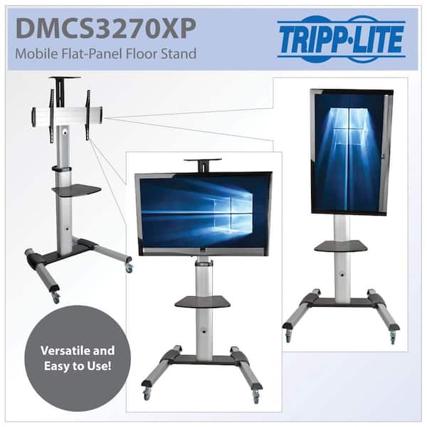 Tripp Lite Mobile Flat-Panel TV Floor Stand Cart Height-Adjustable LCD 32-70 Displays DMCS3770L 