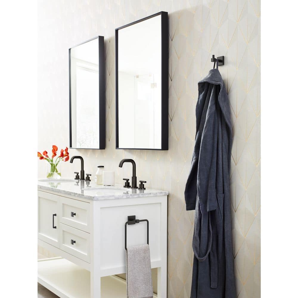 Matte Black Single Prong Wall Mounted Robe Hook