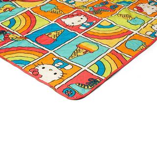 Northwest Coperta Jacquard Hello Kitty - 116x152 Cm, 100% Acrilico, Con Fiocchi Rosa