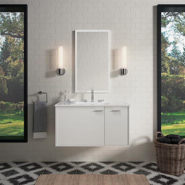 KOHLER Jute 36 in. W x 22 in. D x 20 in. H Bathroom Vanity Cabinet without Top in Linen White