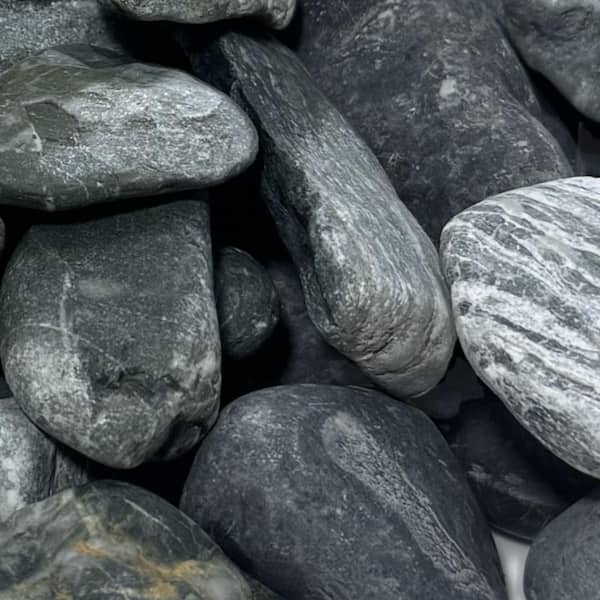 Rain Forest 0.4 cu. ft. 1 in. x 3 in. Tahiti Green Beach Pebbles