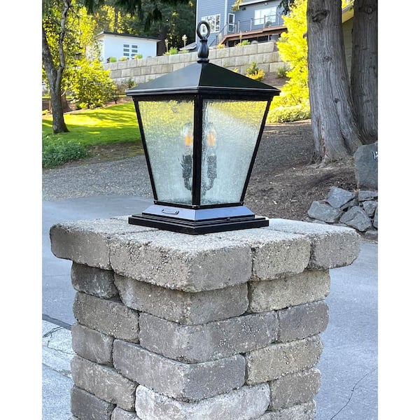 Trellis 19.75" 4 Light Regency Bronze Low Voltage Outdoor Pier Mount Light