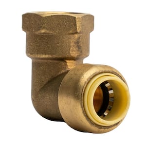 3/8 in. Push-to-Connect x FIP (Female) Brass 90-Degree Elbow Fitting