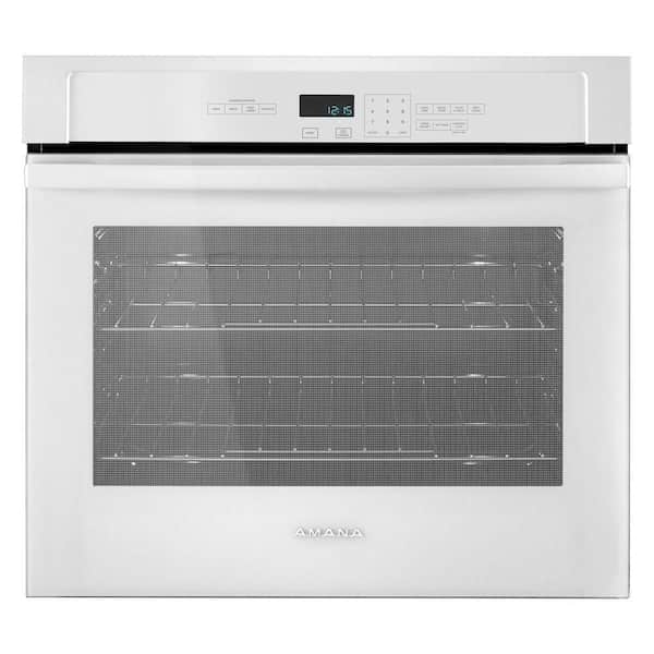 Amana 30 in. Single Electric Wall Oven Self-Cleaning in White