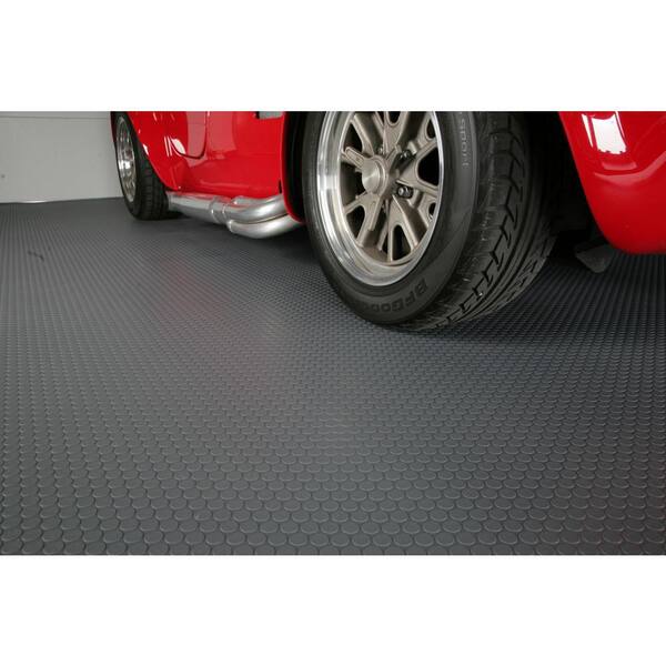 G-Floor 10 ft. x 24 ft. Small Coin Garage Floor Mat in Slate Grey