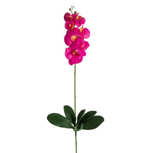 Nearly Natural 35 in. Artificial Orchid Flower Stems, Set of 3