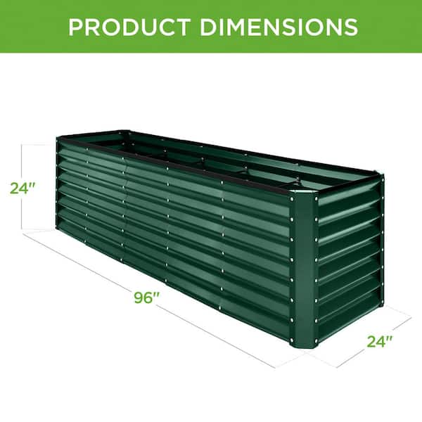 Best Choice Products 8 ft. x 2 ft. x 2 ft. Dark Green